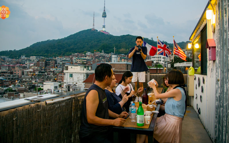 Global Guesthouse N Tower Rooftop View