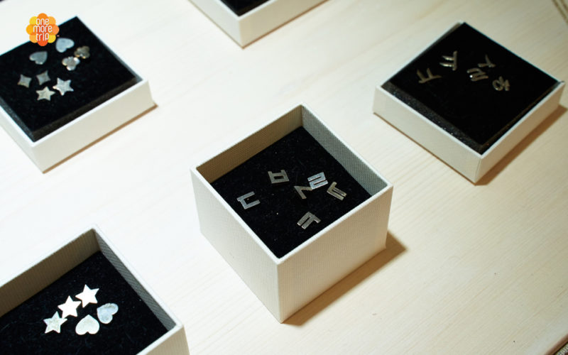 Hangeul Silver Jewelry Pieces