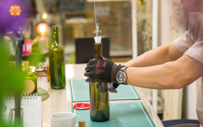 upcycling cutting bottle