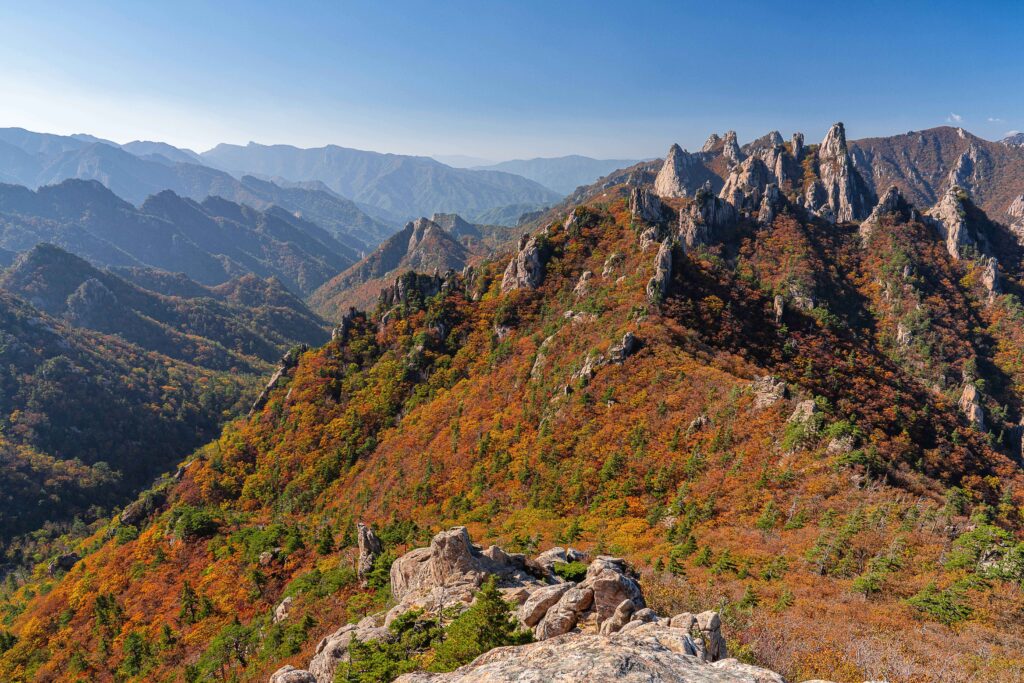 Colorful foliage at Seoraksan